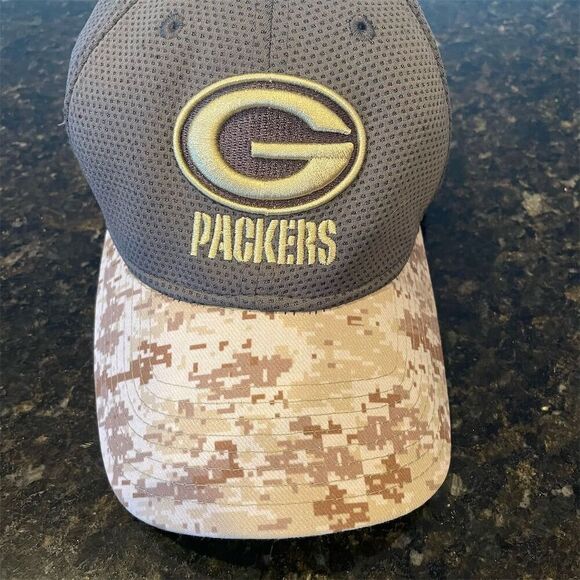 Green Bay Packers New Era Salute To Service 39THIRTY Hat NFL - Picture 1 of 8